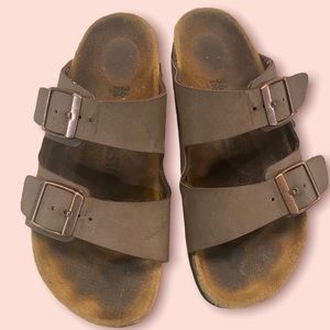 Birkenstock Taupe Brown Arizona Sandals 36 (5)